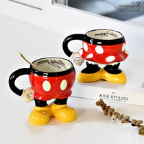 Hong Kong version of Minnie bust mug water Cup ceramic cup couple Cup children cartoon Cup