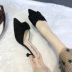 Giày cao gót nữ 2019 mùa hè mới phiên bản Hàn Quốc đẹp với nơ cổ Mules Giày đế bệt dép sandal nữ Dép