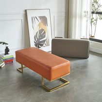 Light luxury bed end stool clothing store sofa stool can sit in the fitting room long bench low stool net red door to change shoe stool