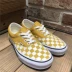 Spot Vans Checkerboard Era màu xanh da trời thấp nam và giày nữ giày vải VN0A38FRVOT - Plimsolls