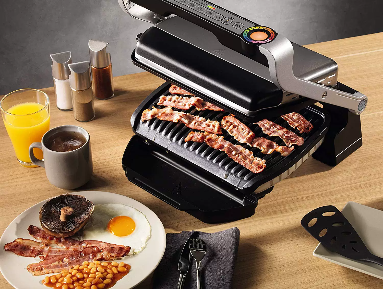 [британский закуп Tefal GC712D12 Optigrill plus базовая модель электрогриля]