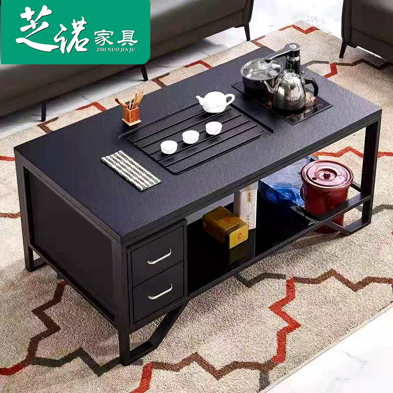 Fire Stones Kung Fu Tea Table Brief Modern Creative Marble Tea Table Office Sofa Tea Table Bubble Tea Table
