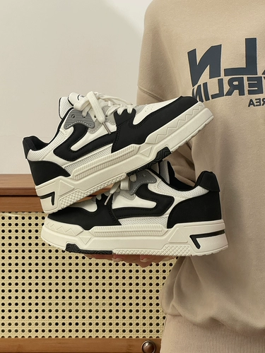 Весенняя белая обувь, демисезонная универсальная спортивная повседневная обувь для отдыха, кроссовки, новая коллекция, панда