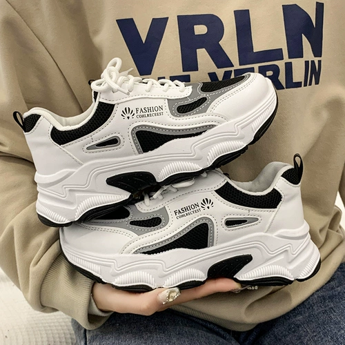 Универсальная светоотражающая спортивная обувь для отдыха на платформе, изысканный стиль