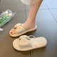 French high-end flat sandals for women in summer 2024 new popular niche women's fairy style outer slippers