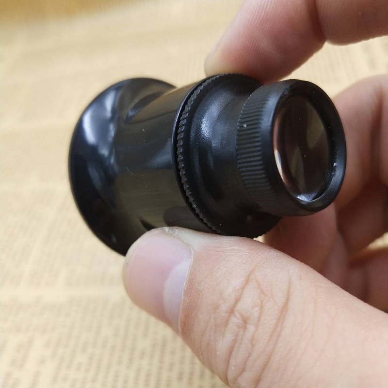 Watch repair dedicated 20 times clip eye watch magnifying glass high power repair high-definition double lens eye with portable eyepiece loupe