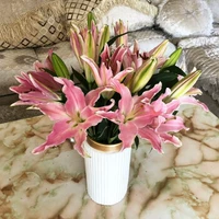 15 розовая розовая лилия