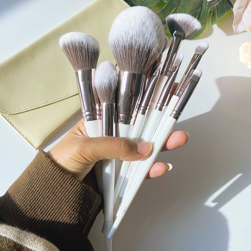 Jay Poetry Lin White 9 Branches Of Canton Makeup Brush With Brush Eye Shadow Nasal Shadow Bulk Powder Blush Brow Powder Bottom Brushed Brow Brush Cleft Lip Brush