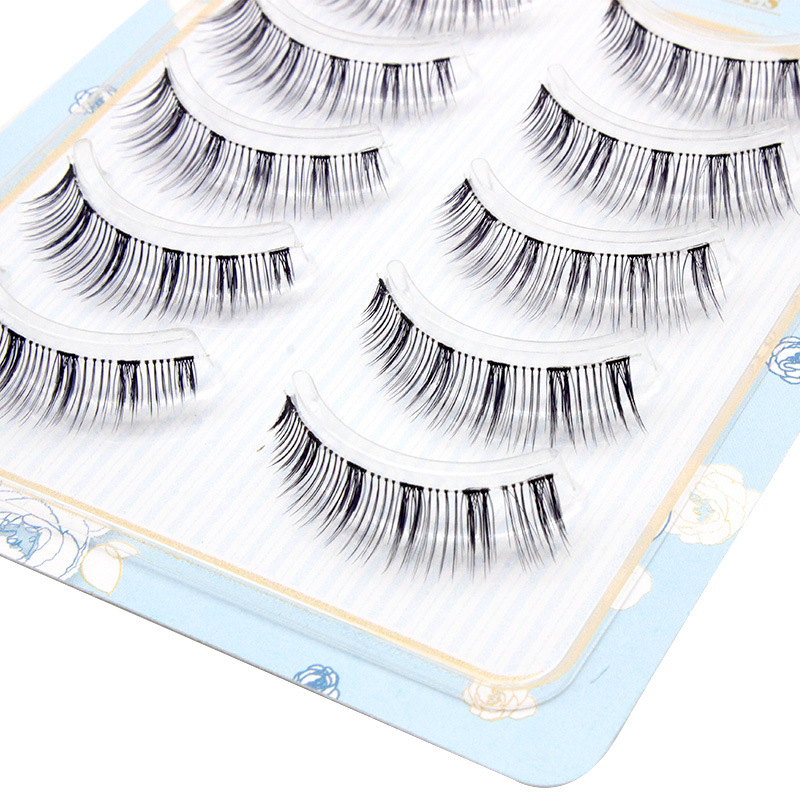 024 Meiliyue Short False Eyelashes Women Adjust Single Eyelid Supplement Super Natural Roots Clear Net Red Daily Makeup
