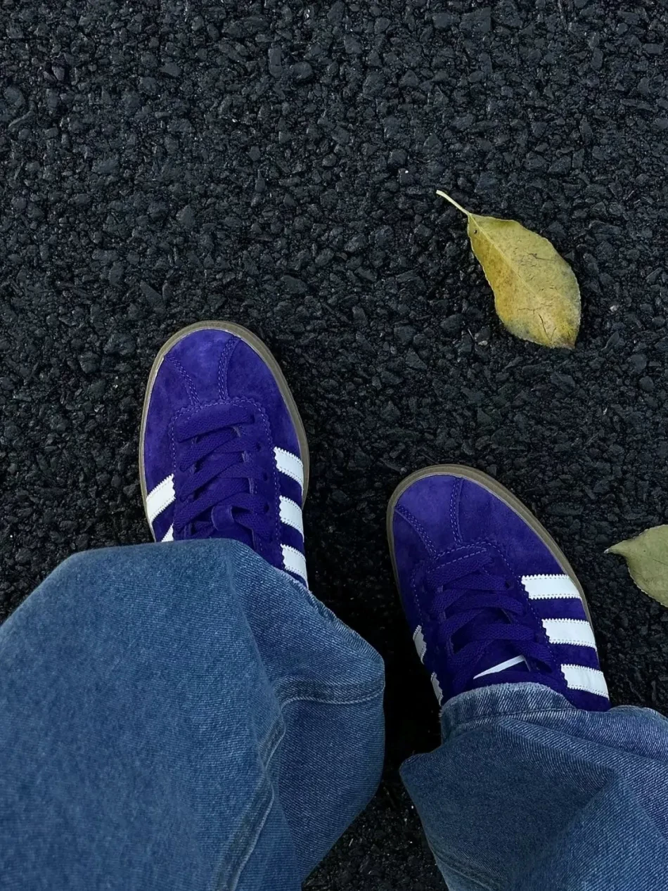Кеды мужские и женские повседневные низкого топа Adidas Originals Bermuda розовый, синий и фиолетовый GY7386