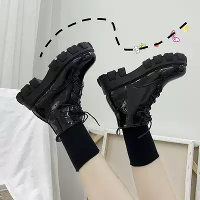 Martin boots women's autumn 2020 new trendy all-match thick-soled increased thin section small net red British style short boots