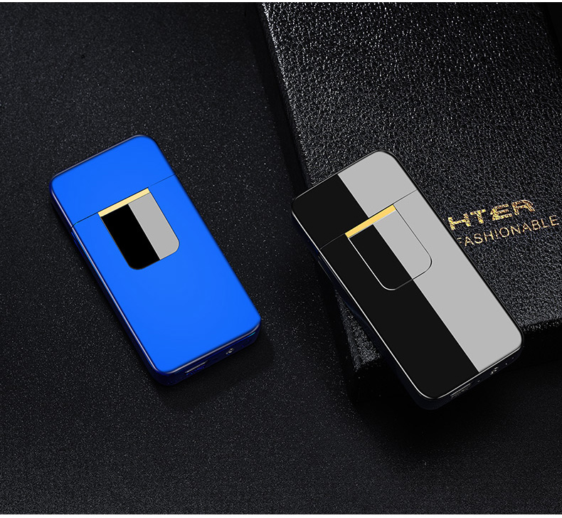 731 LCD hiển thị nguồn cảm biến thông minh cảm biến usb sạc nhẹ hơn gió sáng tạo thuốc lá điện tử nhẹ hơn hột quẹt bic
