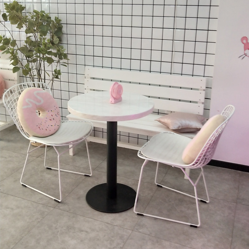 Nordic Hollowed-out Wire Chair Creative Iron Art Furniture Dining Chair Brief Metal Chair Modern Personality Net Red Chair Gold