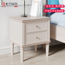 Hongdan American non-installation bedside table modern light luxury 30 40 50cm60 pure solid wood mini bedside locker