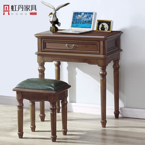 Hongdan 40 50 60 70 80cm90 1 m desk solid wood computer desk small apartment American study study table