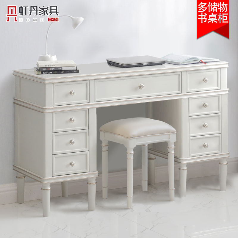 Hongdan American Light Luxury Desk Solid Wood Domestic Bedroom 1 4 1 6 m Book Room Computer Desk Student Desk
