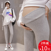 (Broken code clearance) pregnant women leggings spring and autumn thin low waist trousers autumn fashion tide mother wear belly