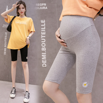 Pregnant women leggings summer thin five-point pants cotton shorts fashion tide mom wear pregnant women pants summer clothes