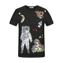 AOLAMA Mens Interstellar Print Design Casual Short Sleeve T-Shirt 080212322