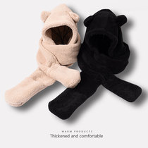 Autumn and winter new warm-keeping fashionable pullover neck scarf for women knitted warm-keeping neck scarf houndstooth decorative thickening