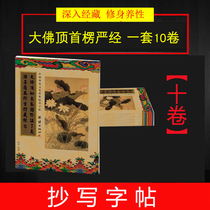 Buddhist practice manuscripts Shurangyan sutras Buddhist scriptures transcripts manuscripts classic copy stickers