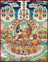 The marriage of the Lotus Master the completion of the Ningma Baron Qinningti conversion the view of the figure the painting of the Buddha and the Bodhisattva