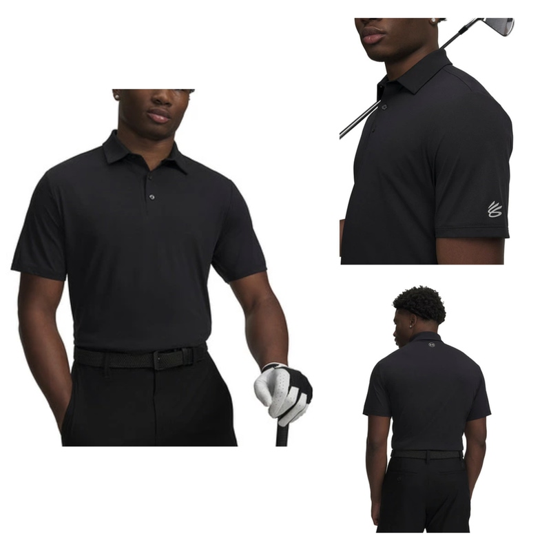 Under Armour Ua Curry Golf Sports Breathable Loose Short-Sleeve Polo Shirt 6009785-001 Under Armour Ua Curry Golf Sports Breathable Loose Short-Sleeve Polo Shirt 6009785-001