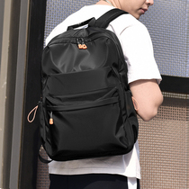 2022 new mens backpack casual work travel backpack boys simple college junior high school student schoolbag tide