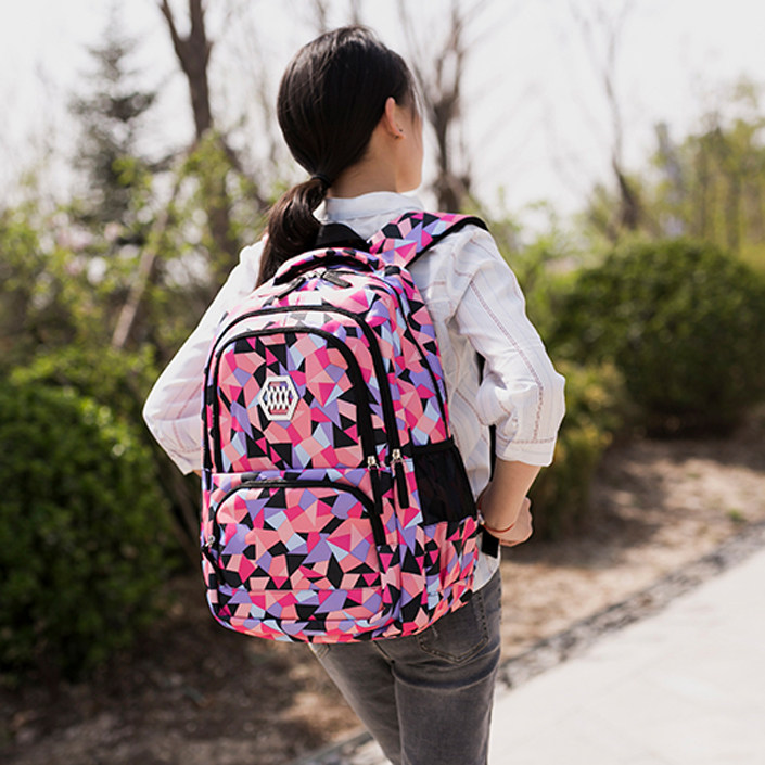 Large Capacity Girls Double Shoulder Bag High Junior High School Student School Bag Elementary School Student 4-6-9 45 Sixth Grade Girl's Shoulder Bag 5