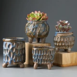 Ретро сочные керамические цветочные горшки грубые керамические пневматические семейные специальное предложение специальное предложение зеленые растения зеленые горшки бесплатная доставка бесплатная доставка личность маленький горшок