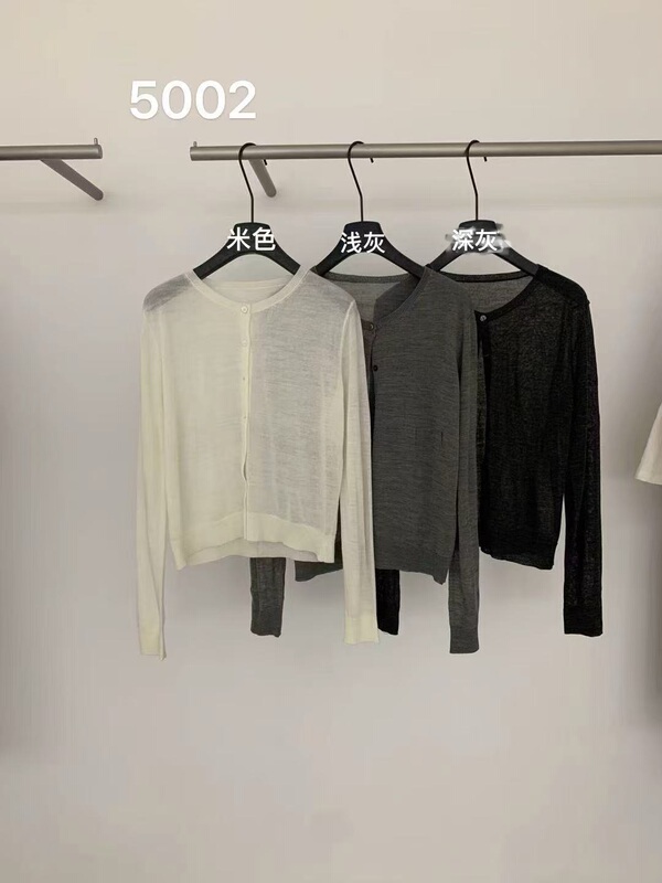 Loess Genuine Minimalist Korean Style Cardigan Breathable 5002