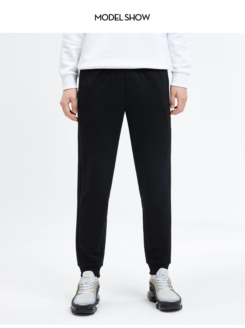 Anta quần thể thao quần nam 2019 mùa xuân mới quần cotton nam miệng mỏng phần quần giản dị quần chạy đích thực - Quần thể thao