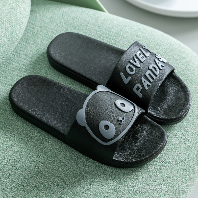 Slippers men wear summer indoor non-slip bathroom home couple plastic soft bottom deodorant bath sandals and slippers home