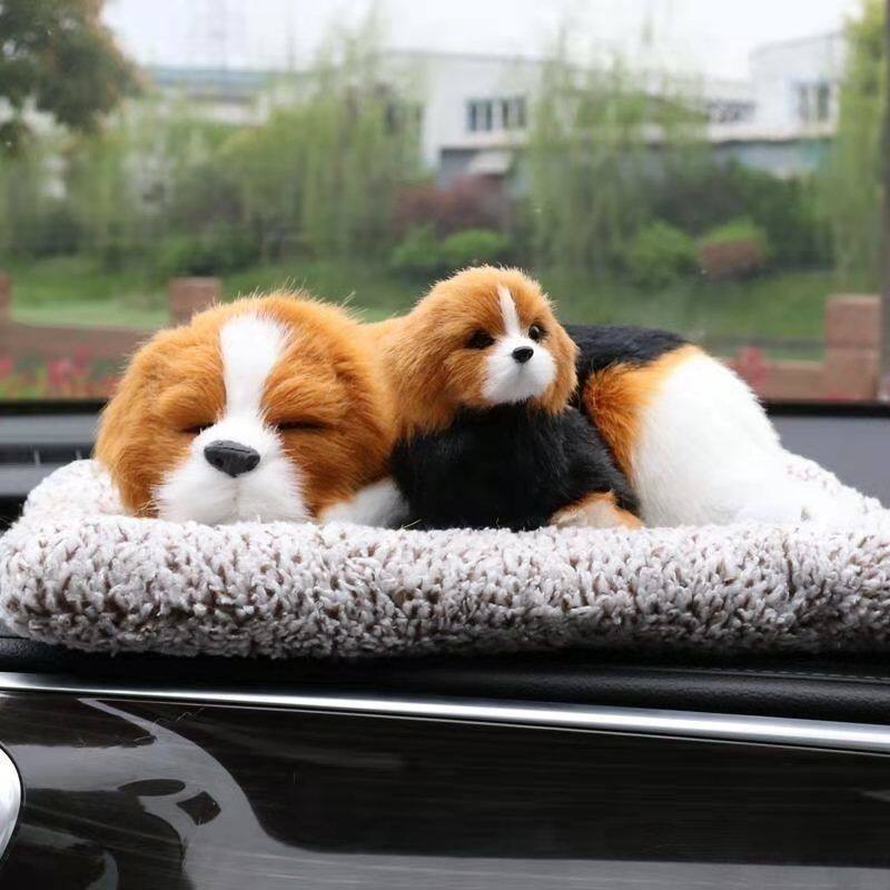 【中国直邮】 LORDUPHOLD 汽车摆件仿真狗狗边牧蹲 1只 车内装饰 活性炭 除甲醛除异味