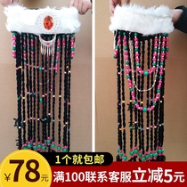 Tibetan hat headdress minority dance hat new women Mongolian headdress performance costume hat