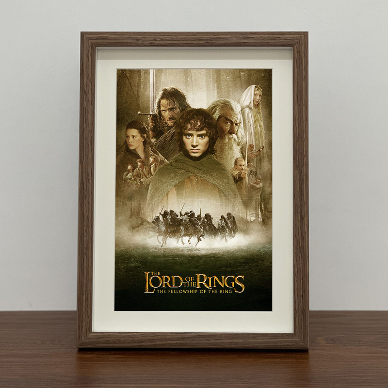 The Lord of the Rings: the Fellowship of the Ring Movie Poster Frame Hanging Painting Literary Retro Decorative Painting Photo Wall Art Gift