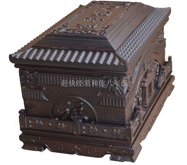 榮華富貴 黑檀木骨灰盒 實木棺材壽盒 廠家發貨