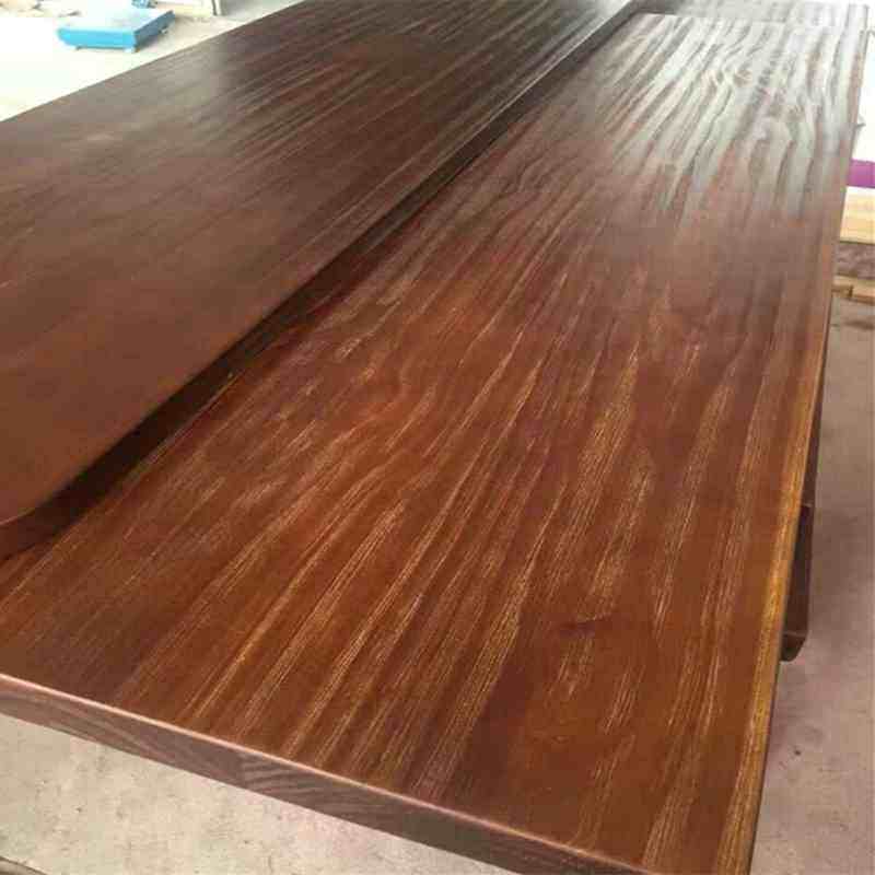 Custom pine wood elm wood solid wood desktop board custom log bay window board desk desk table table top panel