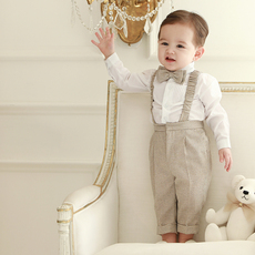 Костюм детский 男童礼服儿童西装花童演出服走秀帅气英伦风小主持人周岁生日夏季