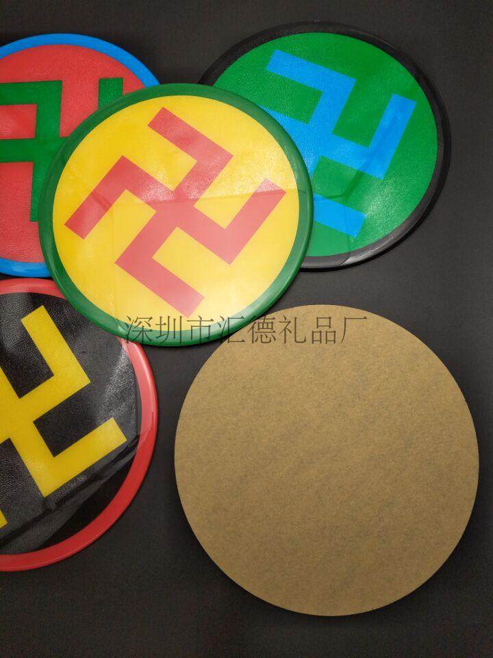 Global First Fat Designated Production manufacturer 18CM organic glass ten thousand Character wall sticker Acrylic Paste Printed Drip Glue