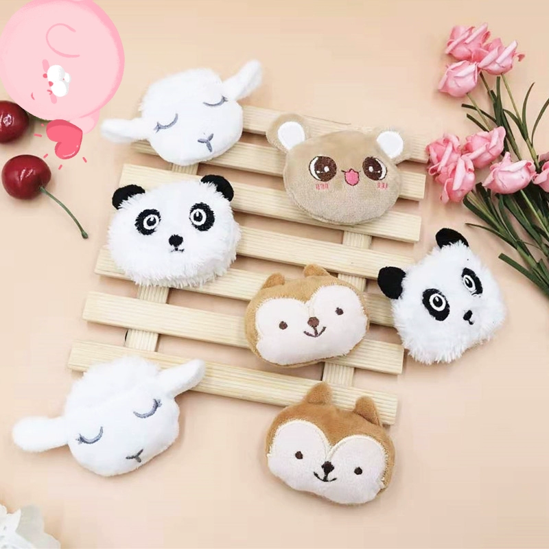 Ưu đãi đặc biệt cho búp bê trâm nhỏ cừu trắng ghim sóc nhỏ gấu trúc búp bê túi khăn phụ kiện mặt dây chuyền trẻ em koala - Trâm cài