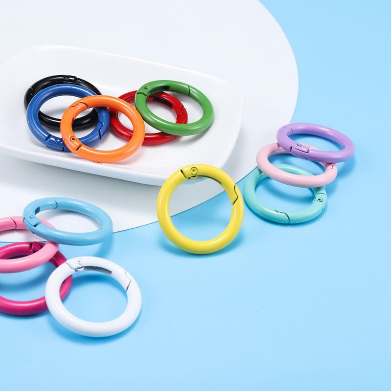 25mm Colorful Glossy Paint Spring Clip Handmade DIY Cartoon Bag Car Hanging Mobile Phone Chain Key Ring Connecting Ring 25mm Colorful Glossy Paint Spring Clip Handmade DIY Cartoon Bag Car Hanging Mobile Phone Chain Key Ring Connecting Ring