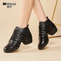 Summer Order Genuine Leather Square Dance Womens Shoes With Soft Bottom Dancing Shoes Adult Mother Dance Shoes Modern Sailors Dance Shoes