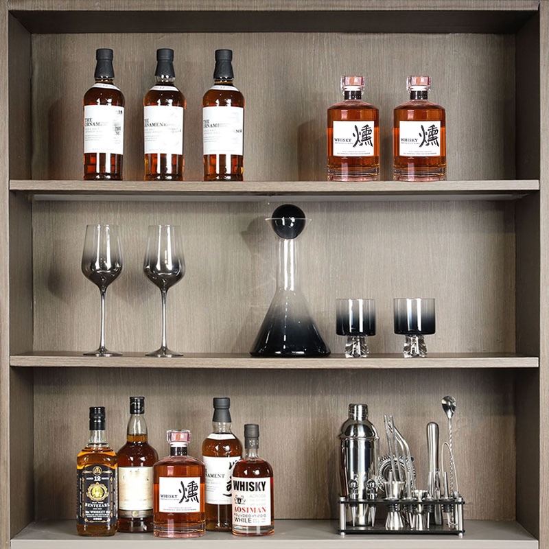 Modern Minimalist Model Home Wine Cabinet Soft Decoration Props Showroom Kitchen Wine Set Wine Glass Combination Set Modern Minimalist Model Home Wine Cabinet Soft Decoration Props Showroom Kitchen Wine Set Wine Glass Combination Set