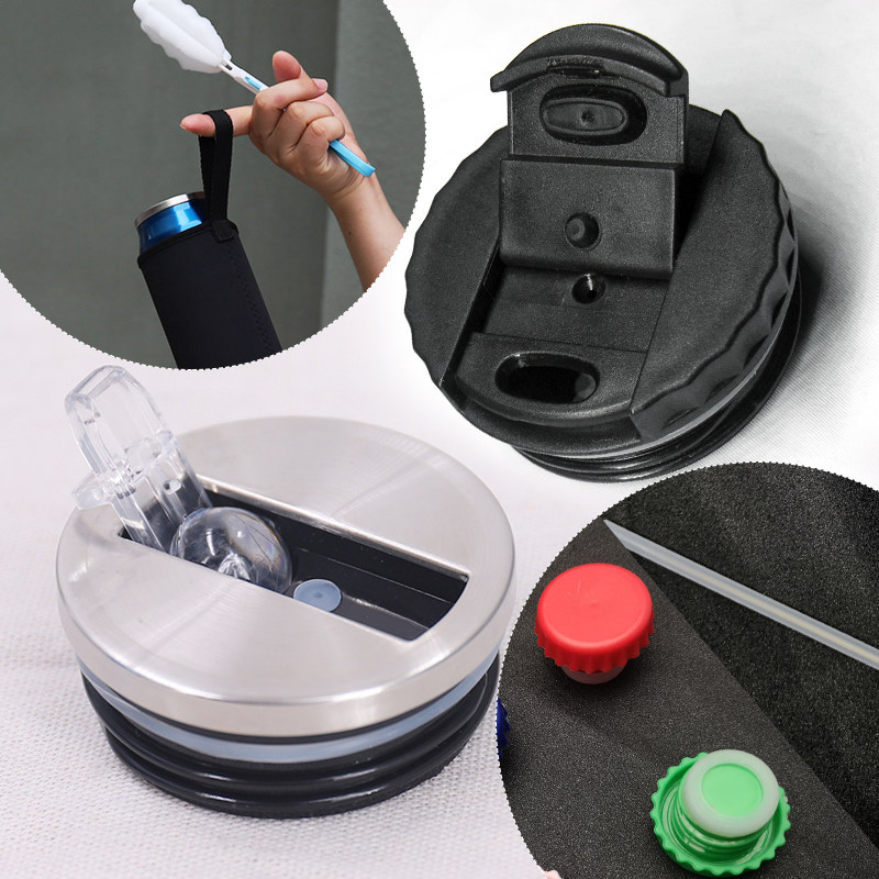 Canned insulation cup cover soda cup coffee cup cup cover cup cover cup accessories cup cup brush straw fittings
