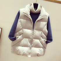 Down cotton vest women short 2020 autumn and winter New Korean version of retro padded horse clip student waistcoat vest coat