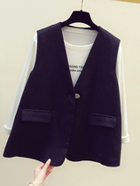 Suit Vest Womens waistcoat wear 2020 new Korean version of loose Joker clip trend short vest coat