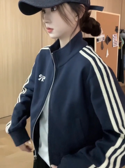 短款棒球服外套女新款2025爆款秋装韩系小个子休闲百搭夹克上衣