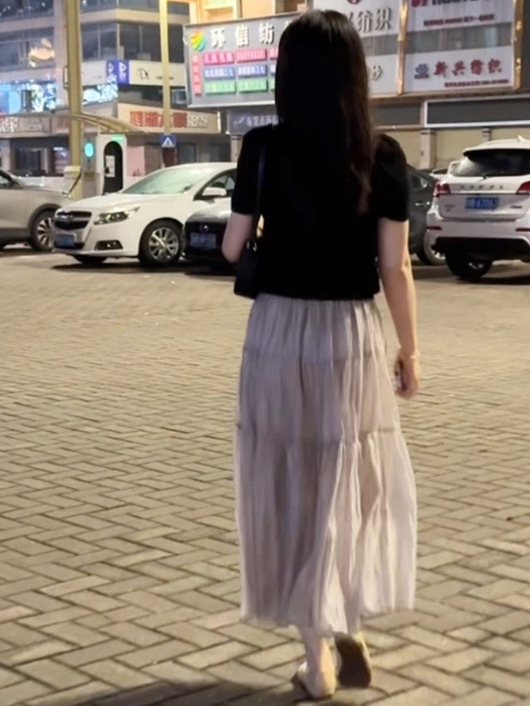 2025夏季网纱半身裙，薄款高腰百褶裙，显瘦洋气大摆A字裙，如何挑选让你美美哒？
