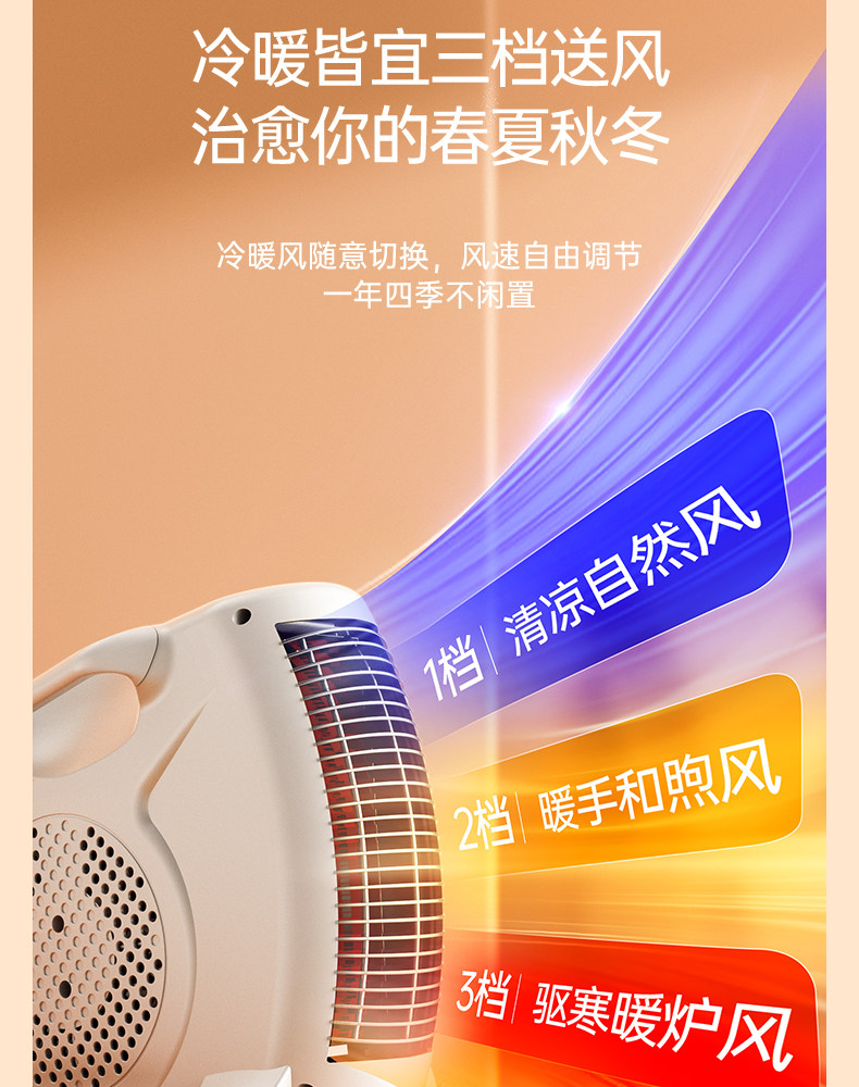 长虹 家用小型暖风机 即开即热 图18